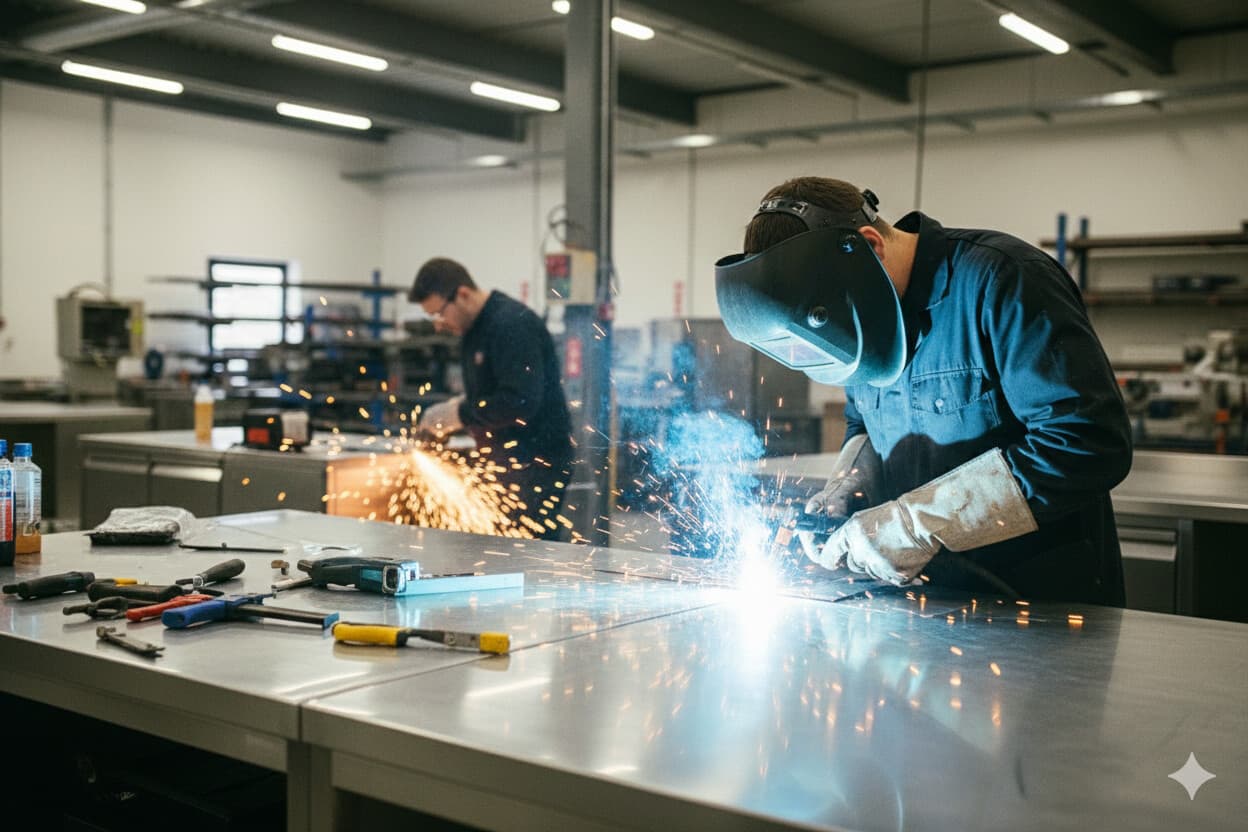 Paslanmaz üretim alanı